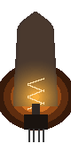 glowing vacuum tube